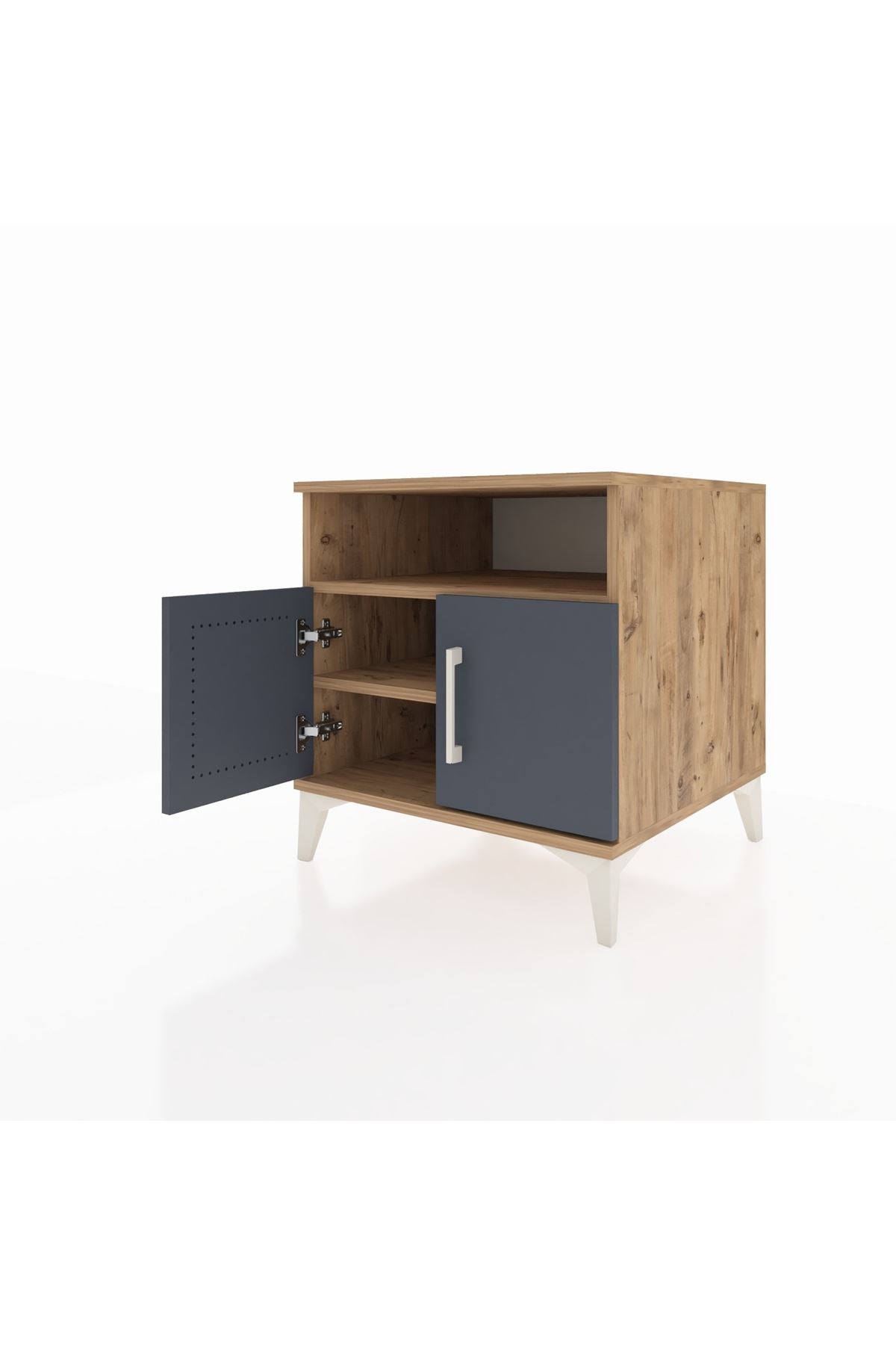 Kronos Komodin 2 Raflı 2 Kapaklı 60x59x64 - S78M009V8C