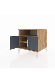 Kronos Komodin 2 Raflı 2 Kapaklı 60x59x64 - S78M009V8C