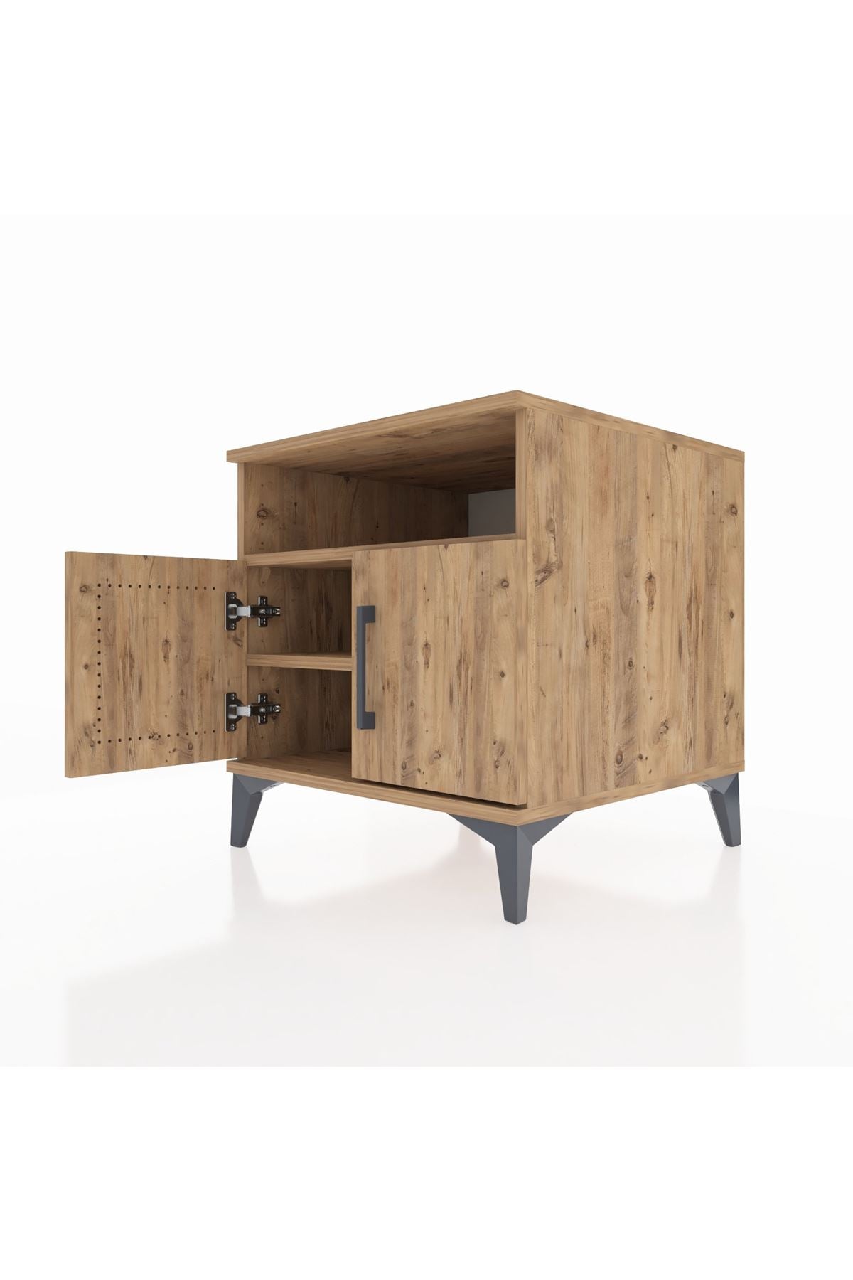 Kronos Komodin 2 Raflı 2 Kapaklı 60x59x64 - S78M009V9C