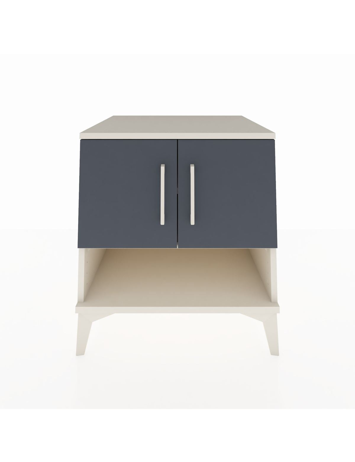 Kronos Komodin 2 Raflı 2 Kapaklı 60x59x64 Aytaşı-Antrasit