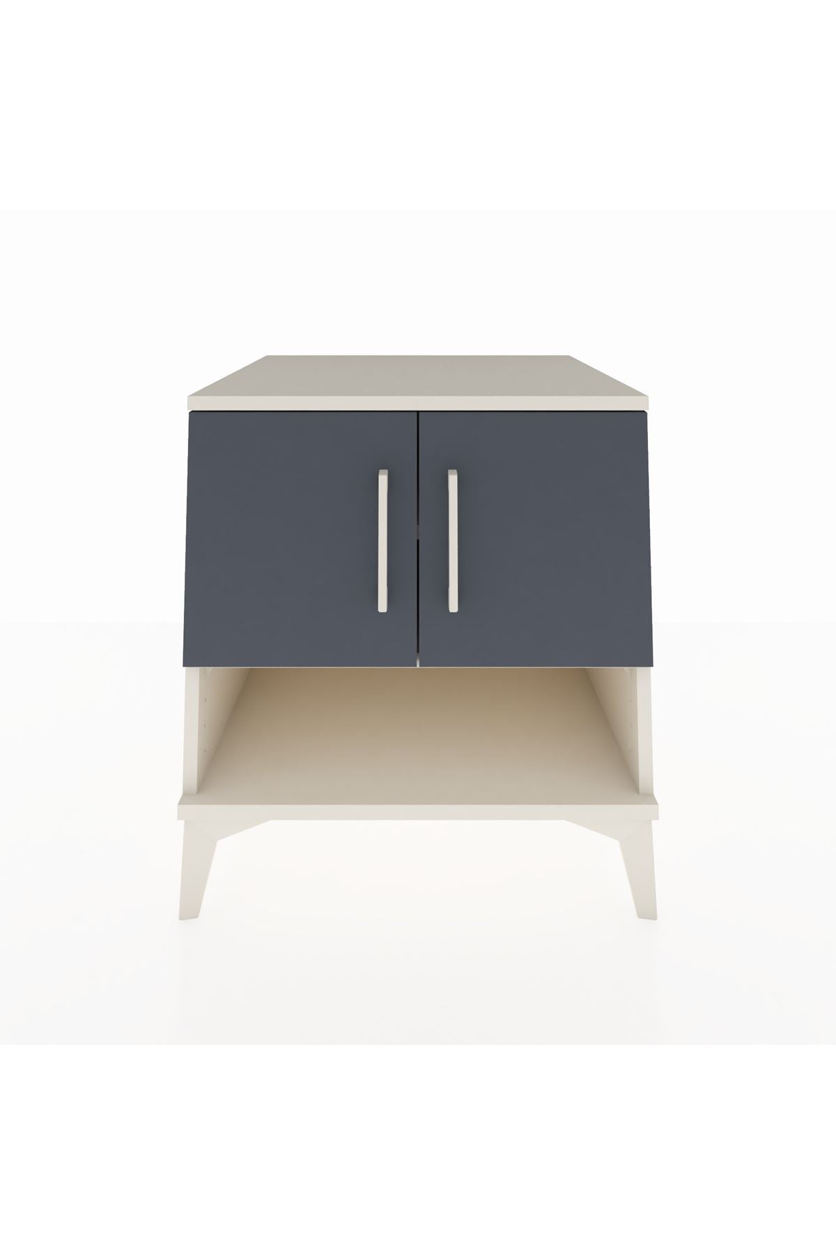 Kronos Komodin 2 Raflı 2 Kapaklı 60x59x64 Aytaşı-Antrasit