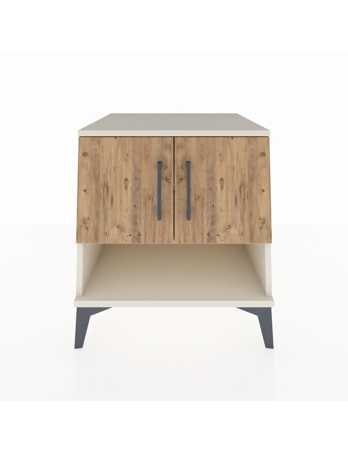 Kronos Komodin 2 Raflı 2 Kapaklı 60x59x64 Aytaşı-Çam