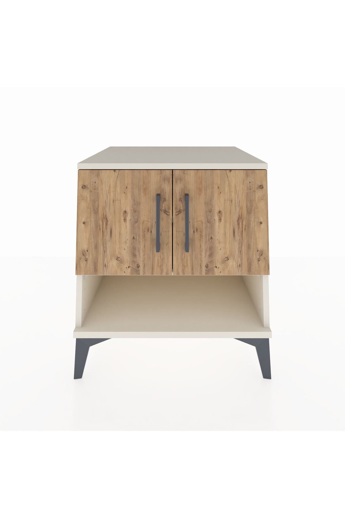 Kronos Komodin 2 Raflı 2 Kapaklı 60x59x64 Aytaşı-Çam