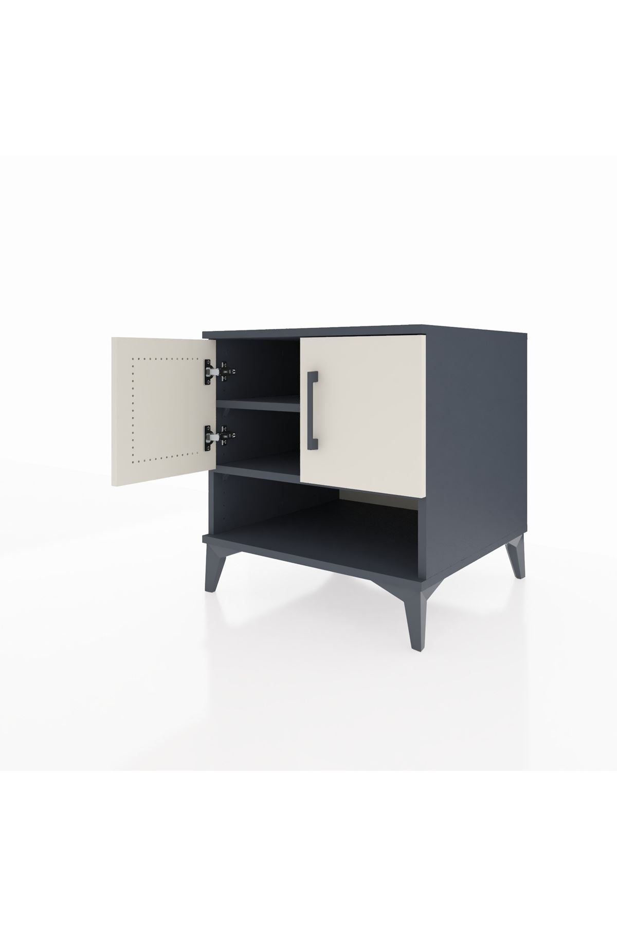 Kronos Komodin 2 Raflı 2 Kapaklı 60x59x64 - S78M010V4C