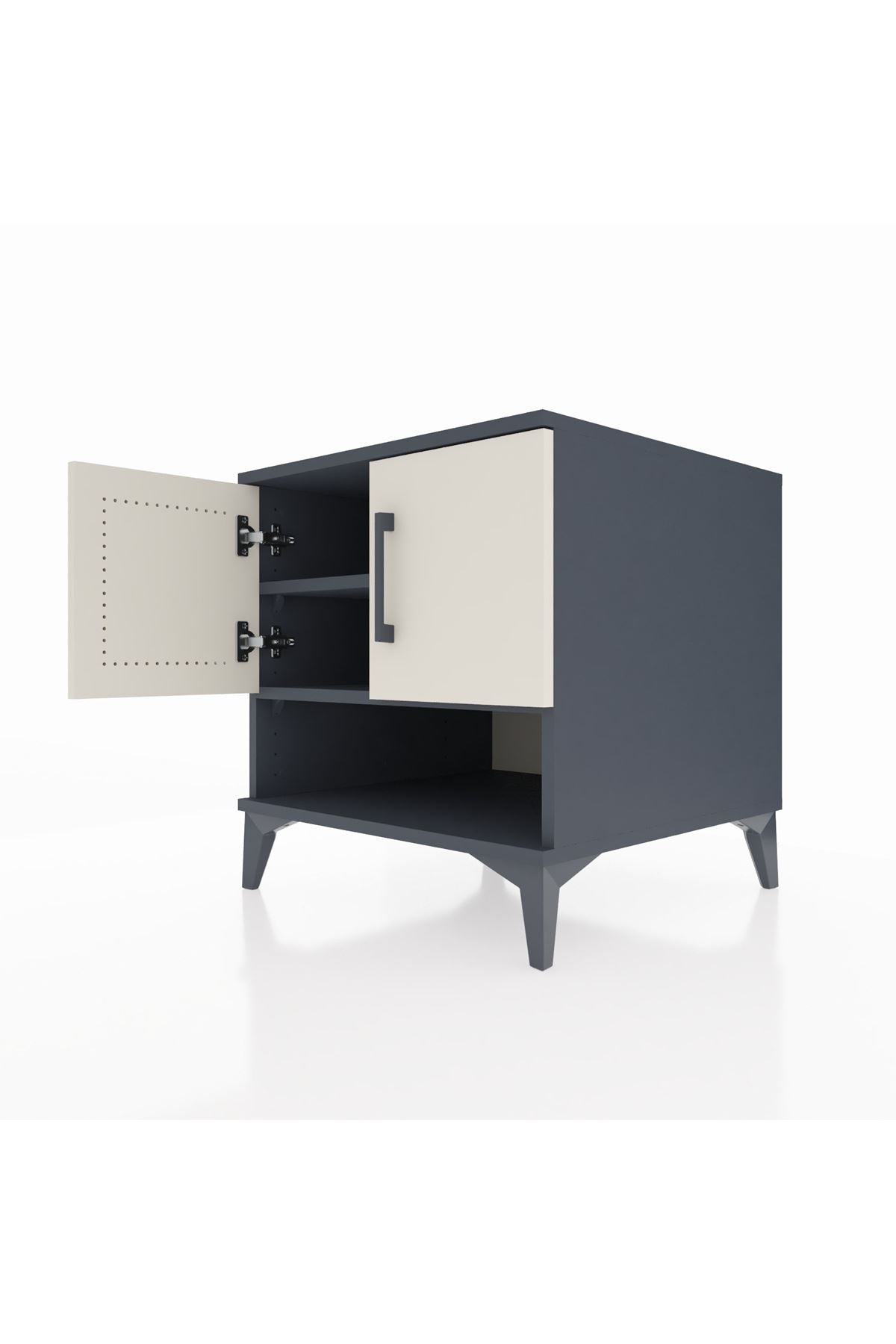 Kronos Komodin 2 Raflı 2 Kapaklı 60x59x64 - S78M010V4C