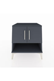 Kronos Komodin 2 Raflı 2 Kapaklı 60x59x64 Antrasit-Antrasit