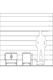 Kronos Komodin 2 Raflı 2 Kapaklı 60x59x64 - S78M010V5C