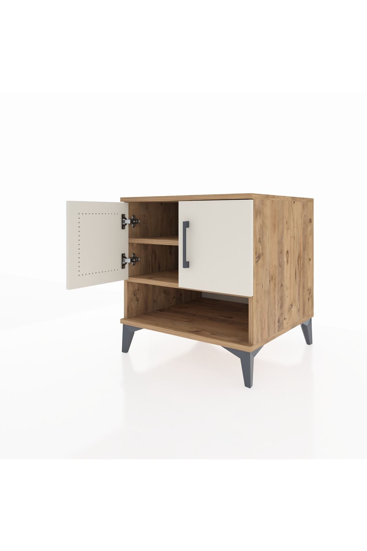 Kronos Komodin 2 Raflı 2 Kapaklı 60x59x64 - S78M010V7C