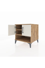 Kronos Komodin 2 Raflı 2 Kapaklı 60x59x64 - S78M010V7C