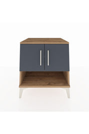 Kronos Komodin 2 Raflı 2 Kapaklı 60x59x64 Çam-Antrasit