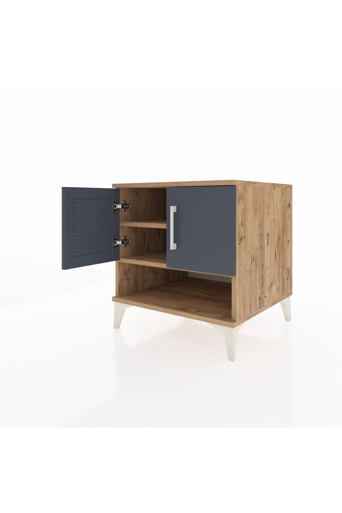 Kronos Komodin 2 Raflı 2 Kapaklı 60x59x64 - S78M010V8C