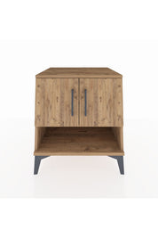 Kronos Komodin 2 Raflı 2 Kapaklı 60x59x64 Çam-Çam