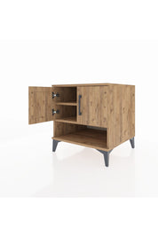 Kronos Komodin 2 Raflı 2 Kapaklı 60x59x64 - S78M010V9C