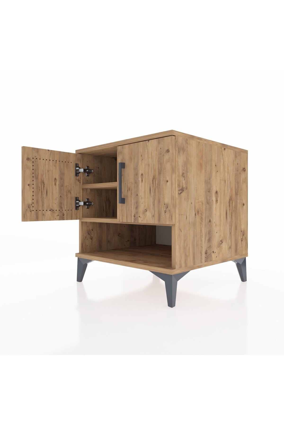 Kronos Komodin 2 Raflı 2 Kapaklı 60x59x64 - S78M010V9C