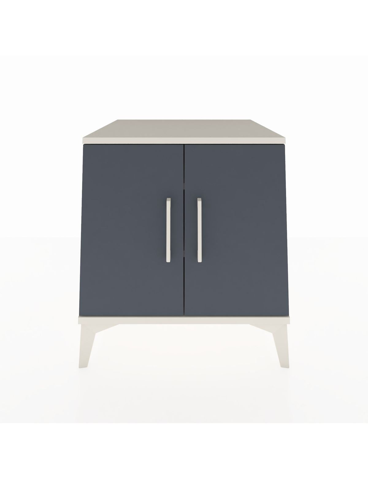 Kronos Komodin 2 Raflı 2 Kapaklı 60x59x64 Aytaşı-Antrasit