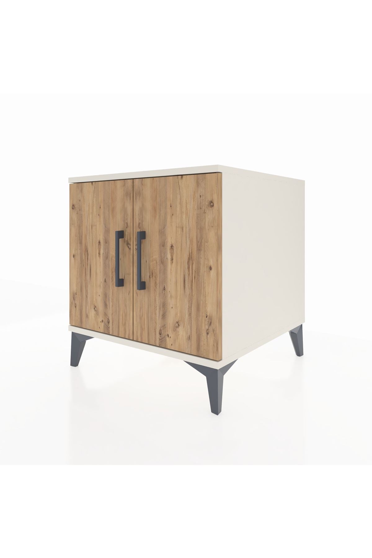 Kronos Komodin 2 Raflı 2 Kapaklı 60x59x64 Aytaşı-Çam