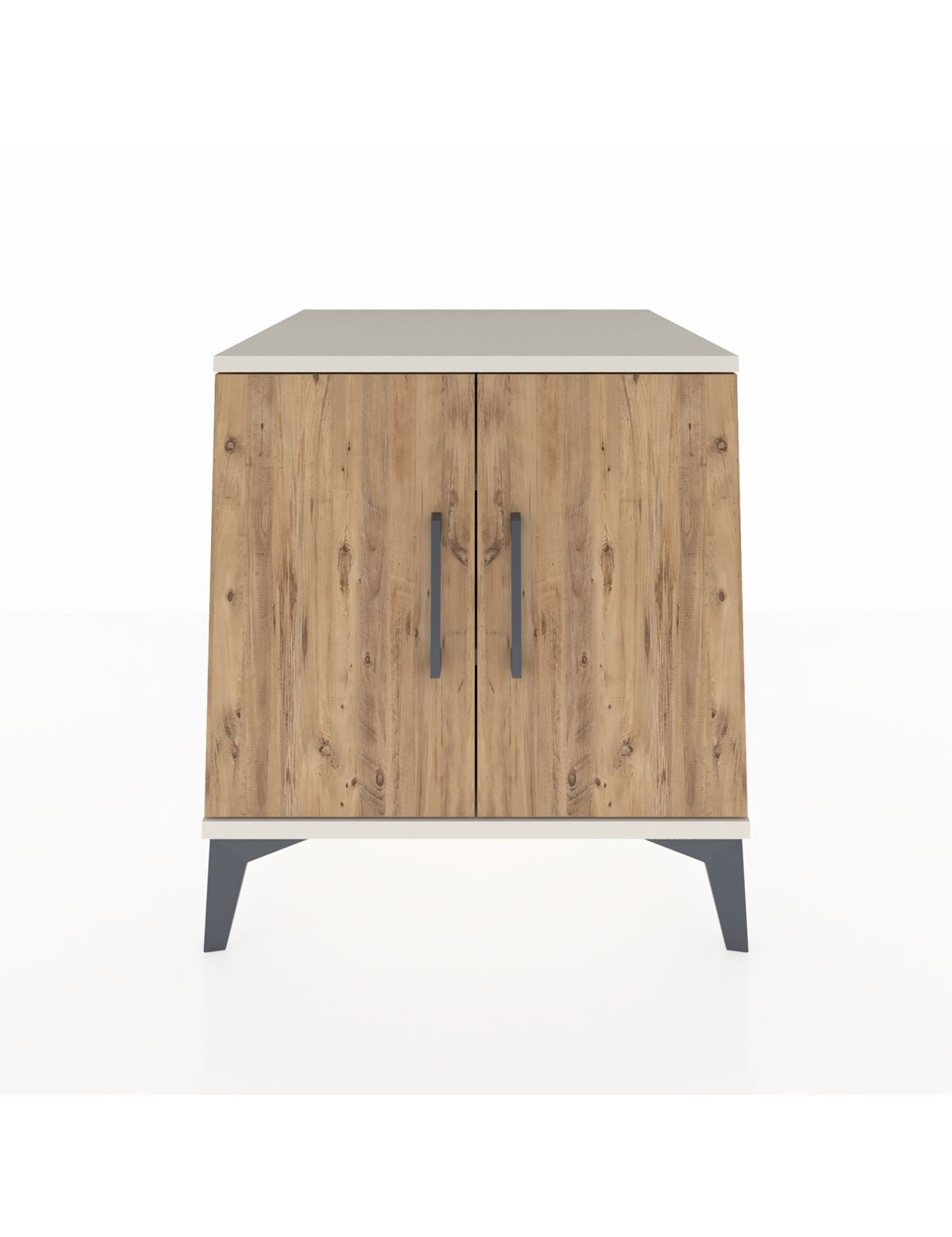 Kronos Komodin 2 Raflı 2 Kapaklı 60x59x64 Aytaşı-Çam