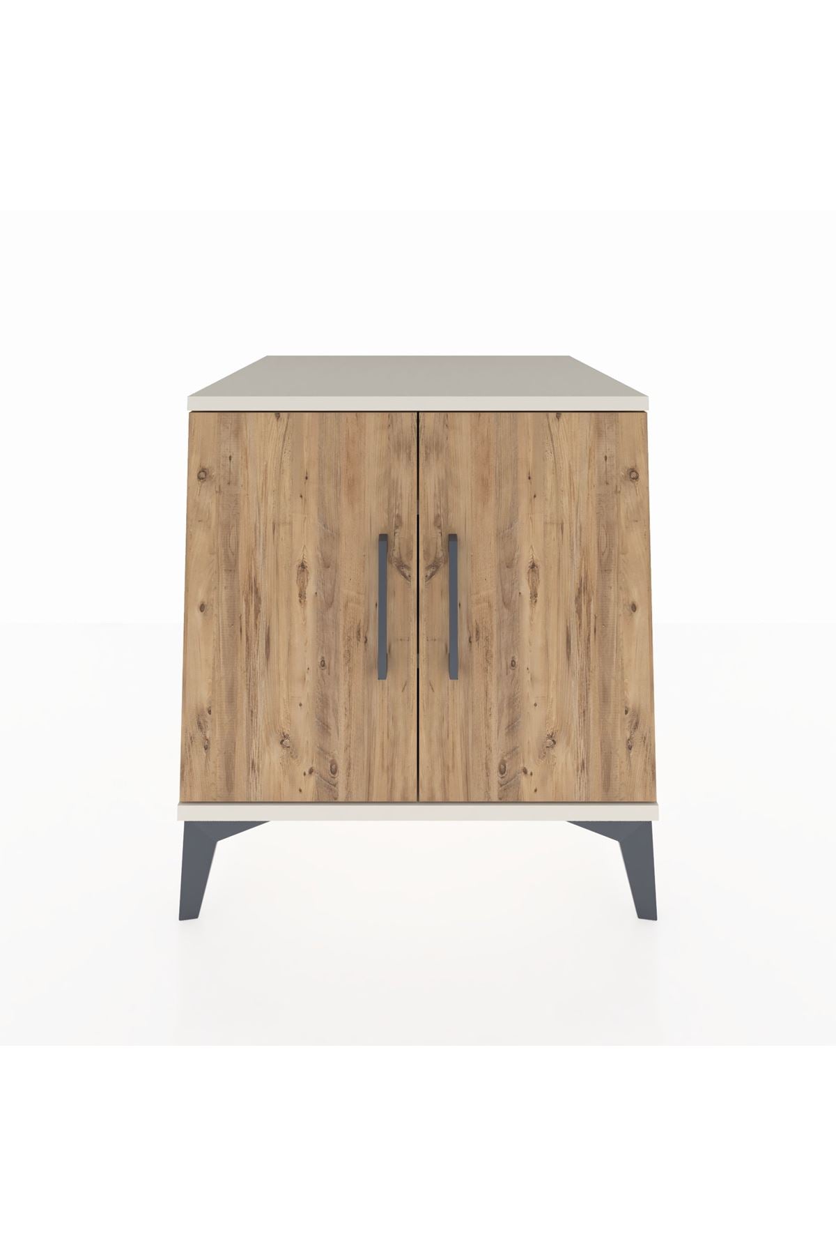 Kronos Komodin 2 Raflı 2 Kapaklı 60x59x64 Aytaşı-Çam