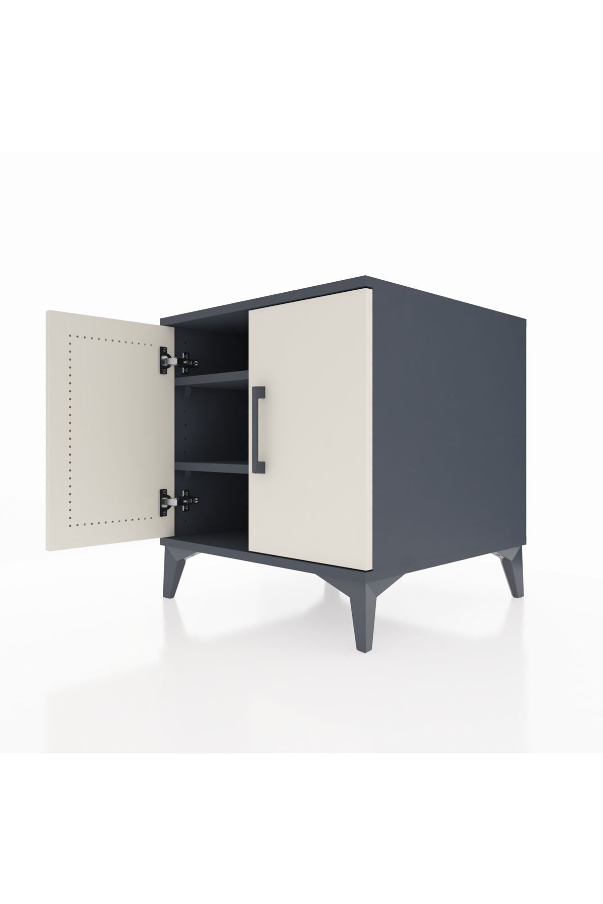 Kronos Komodin 2 Raflı 2 Kapaklı 60x59x64 - S78M011V4C