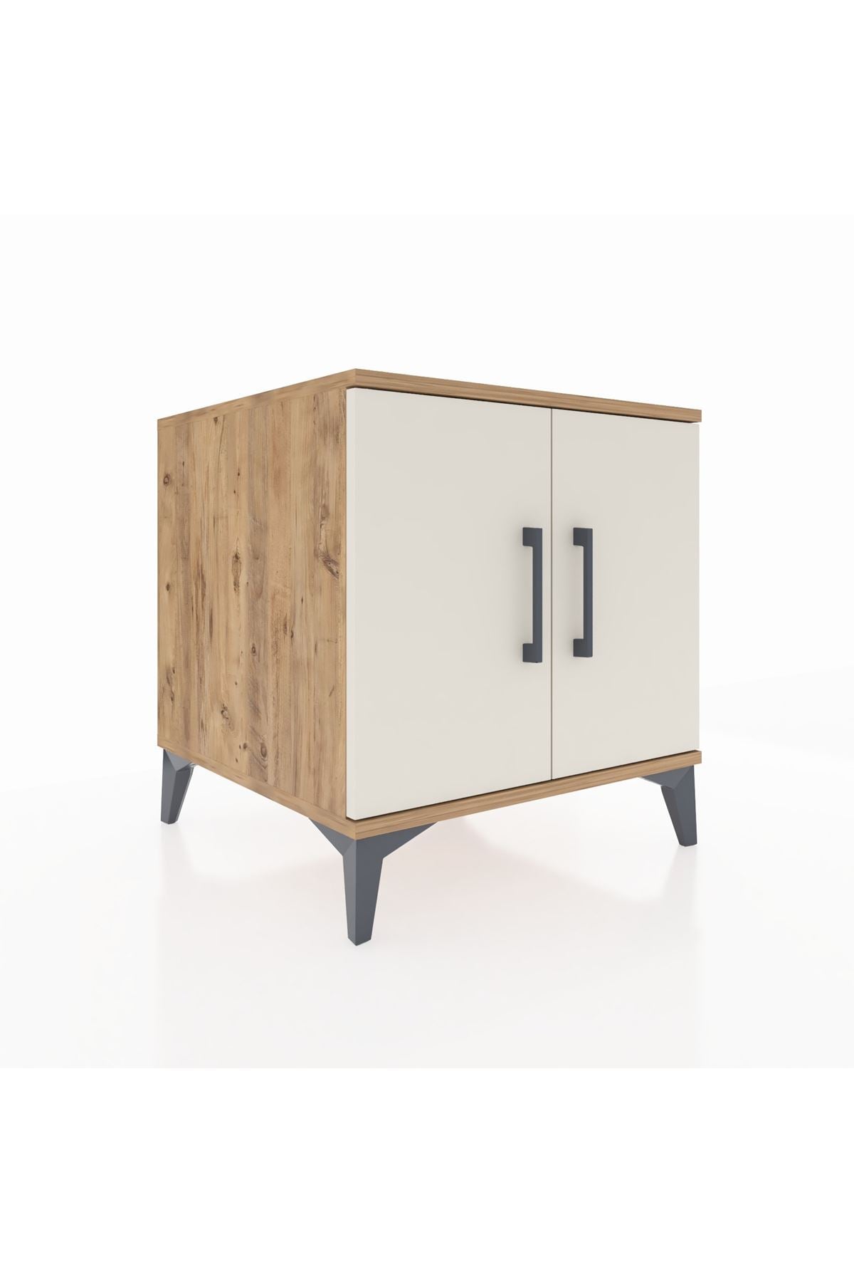 Kronos Komodin 2 Raflı 2 Kapaklı 60x59x64 - S78M011V7C