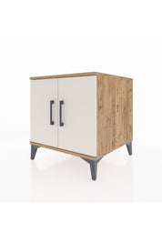 Kronos Komodin 2 Raflı 2 Kapaklı 60x59x64 Çam-Aytaşı