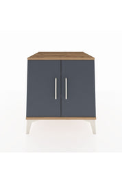 Kronos Komodin 2 Raflı 2 Kapaklı 60x59x64 Çam-Antrasit