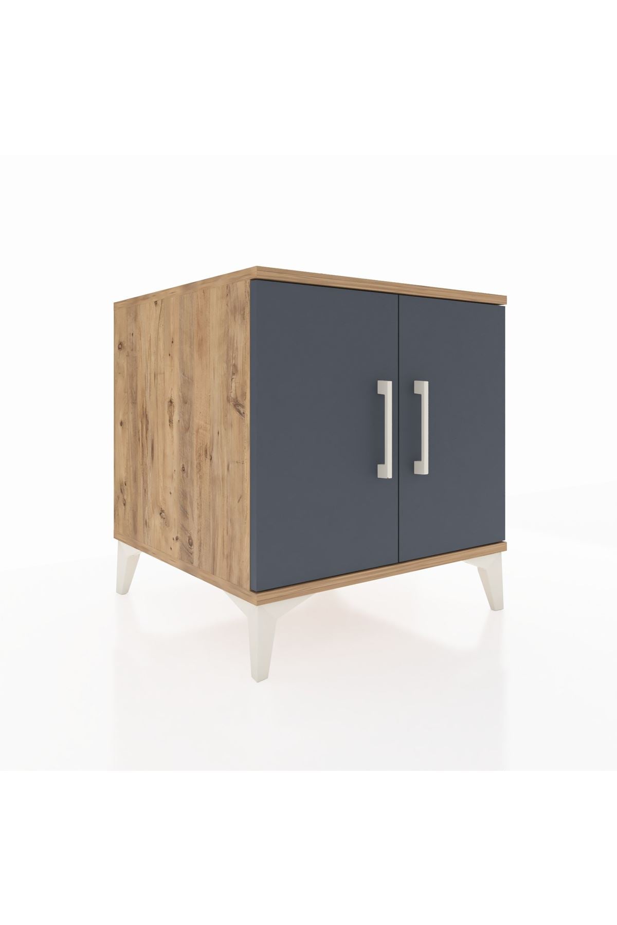 Kronos Komodin 2 Raflı 2 Kapaklı 60x59x64 - S78M011V8C