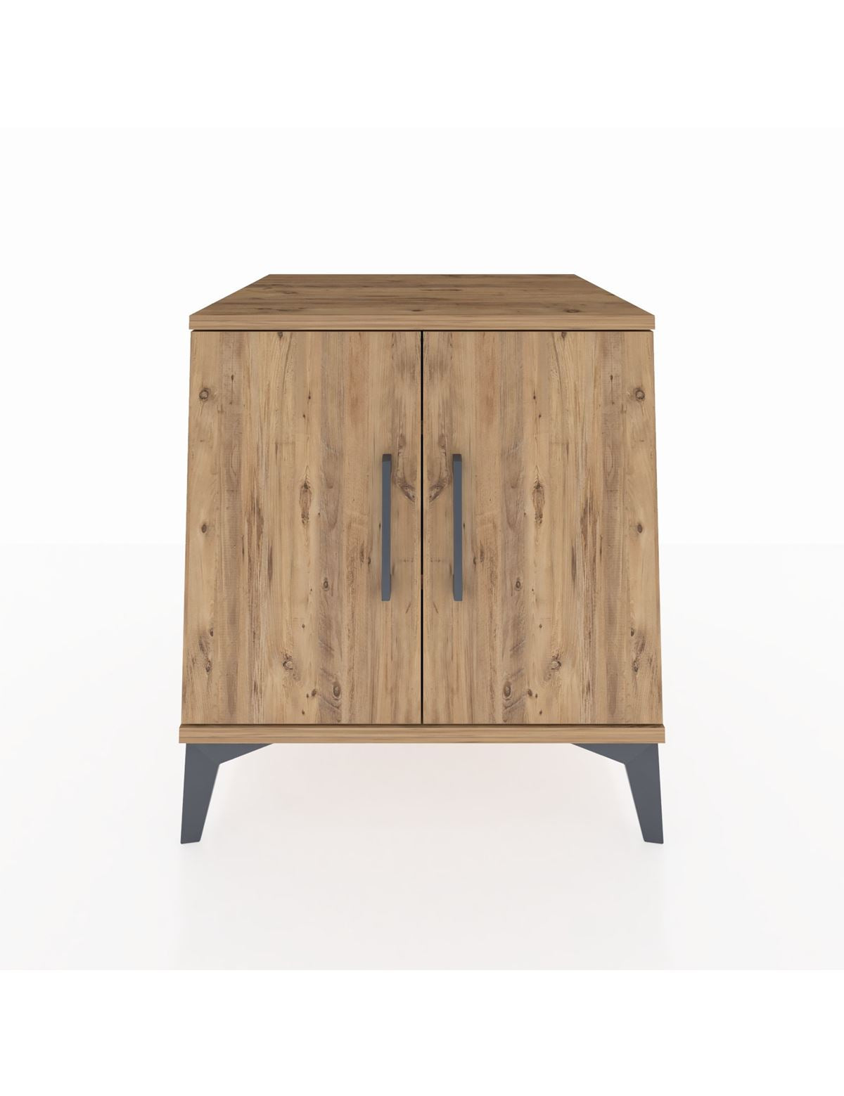 Kronos Komodin 2 Raflı 2 Kapaklı 60x59x64 Çam-Çam