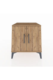 Kronos Komodin 2 Raflı 2 Kapaklı 60x59x64 Çam-Çam