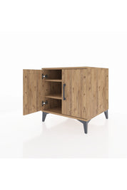 Kronos Komodin 2 Raflı 2 Kapaklı 60x59x64 - S78M011V9C