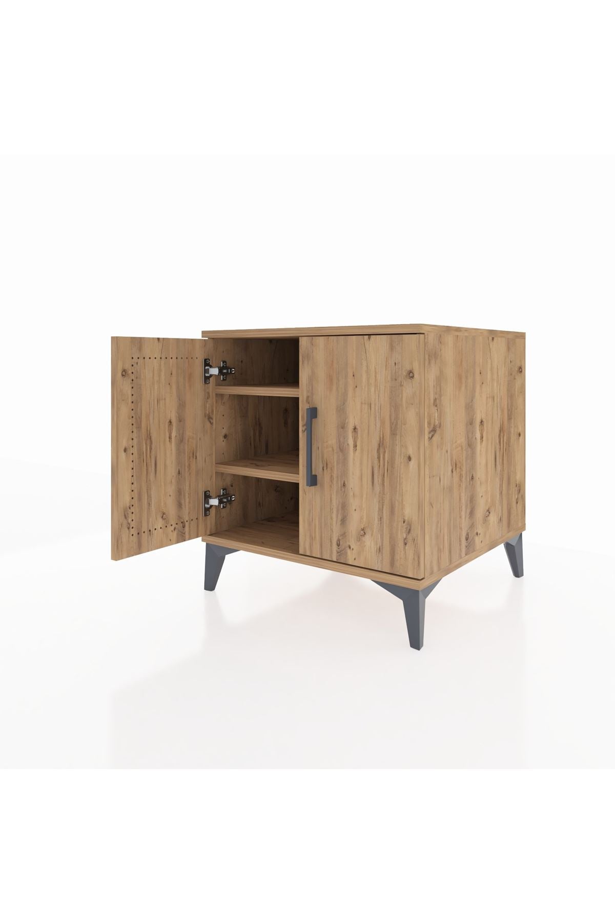 Kronos Komodin 2 Raflı 2 Kapaklı 60x59x64 - S78M011V9C