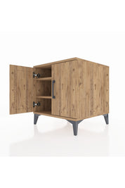 Kronos Komodin 2 Raflı 2 Kapaklı 60x59x64 - S78M011V9C