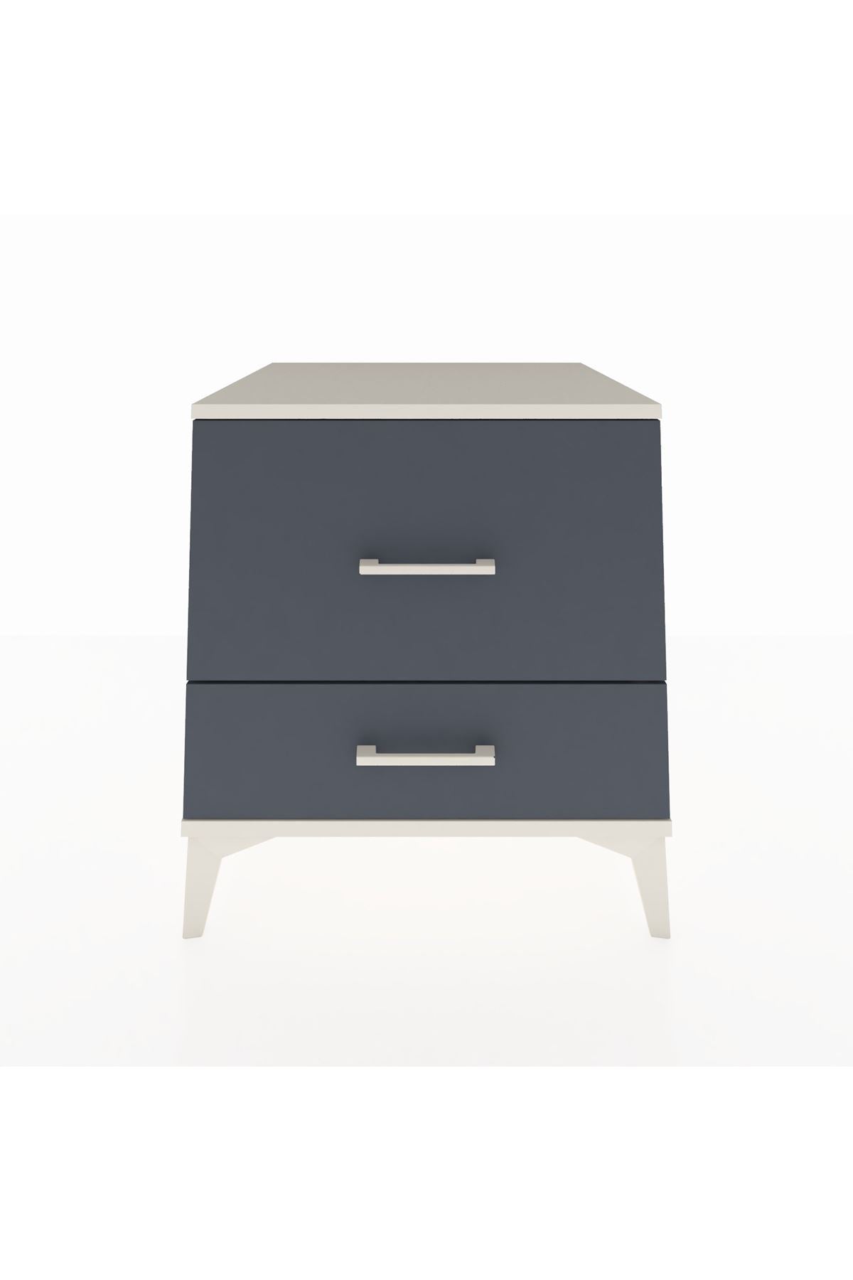 Kronos Komodin 2 Çekmeceli 60x59x64 Aytaşı-Antrasit