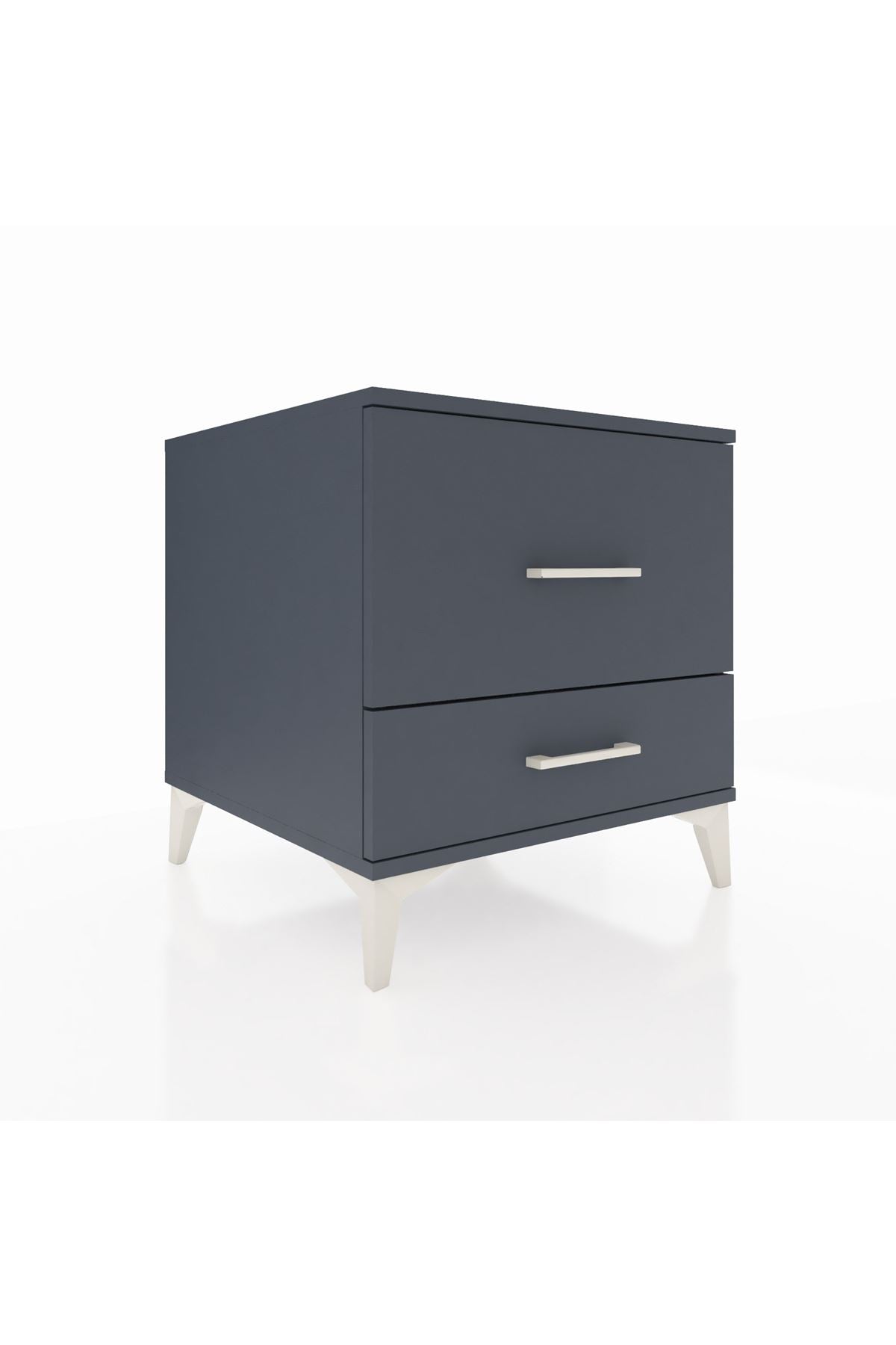 Kronos Komodin 2 Çekmeceli 60x59x64 Antrasit-Antrasit