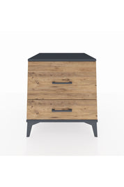 Kronos Komodin 2 Çekmeceli 60x59x64 Antrasit-Çam