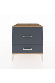 Kronos Komodin 2 Çekmeceli 60x59x64 Çam-Antrasit