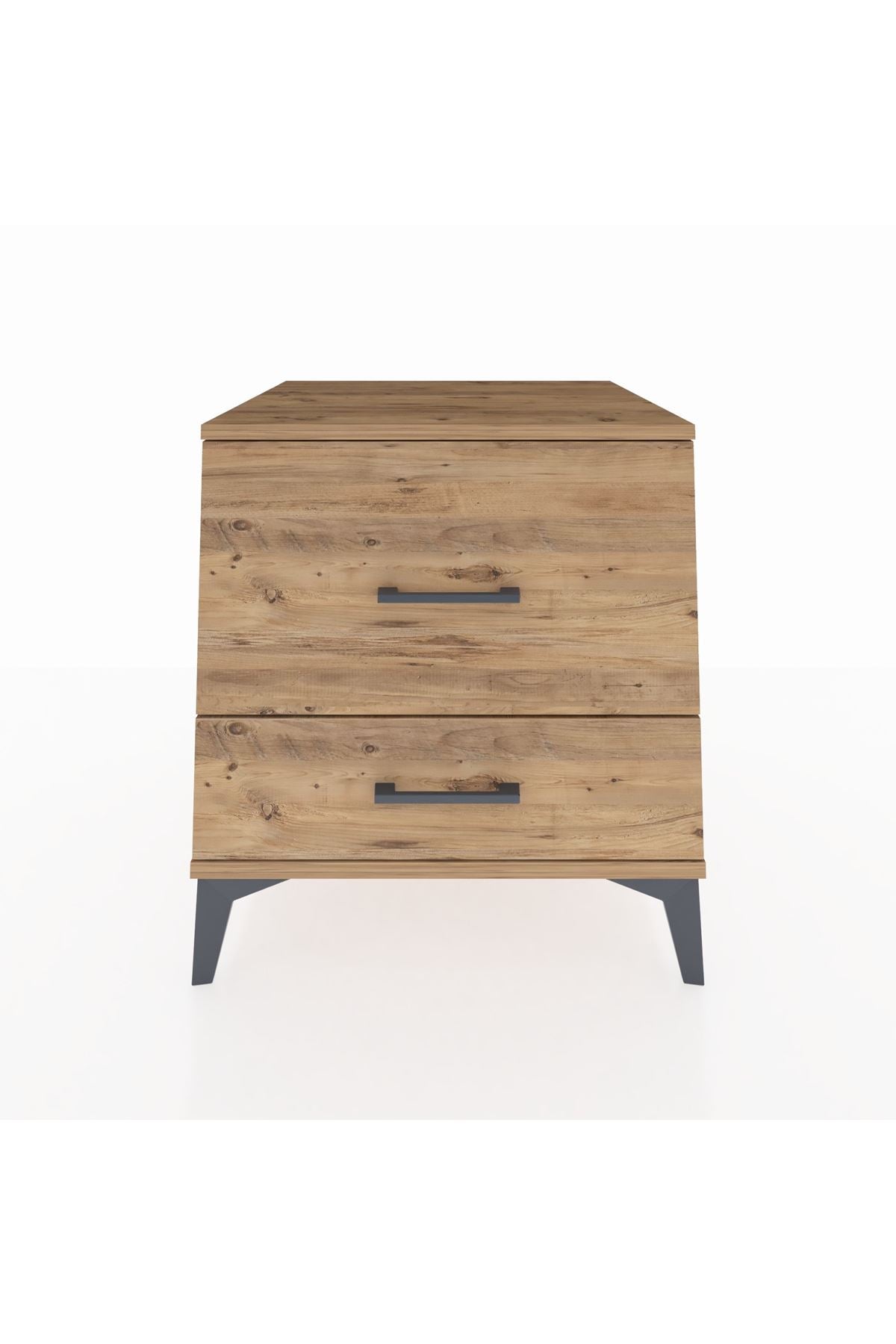 Kronos Komodin 2 Çekmeceli 60x59x64 Çam-Çam