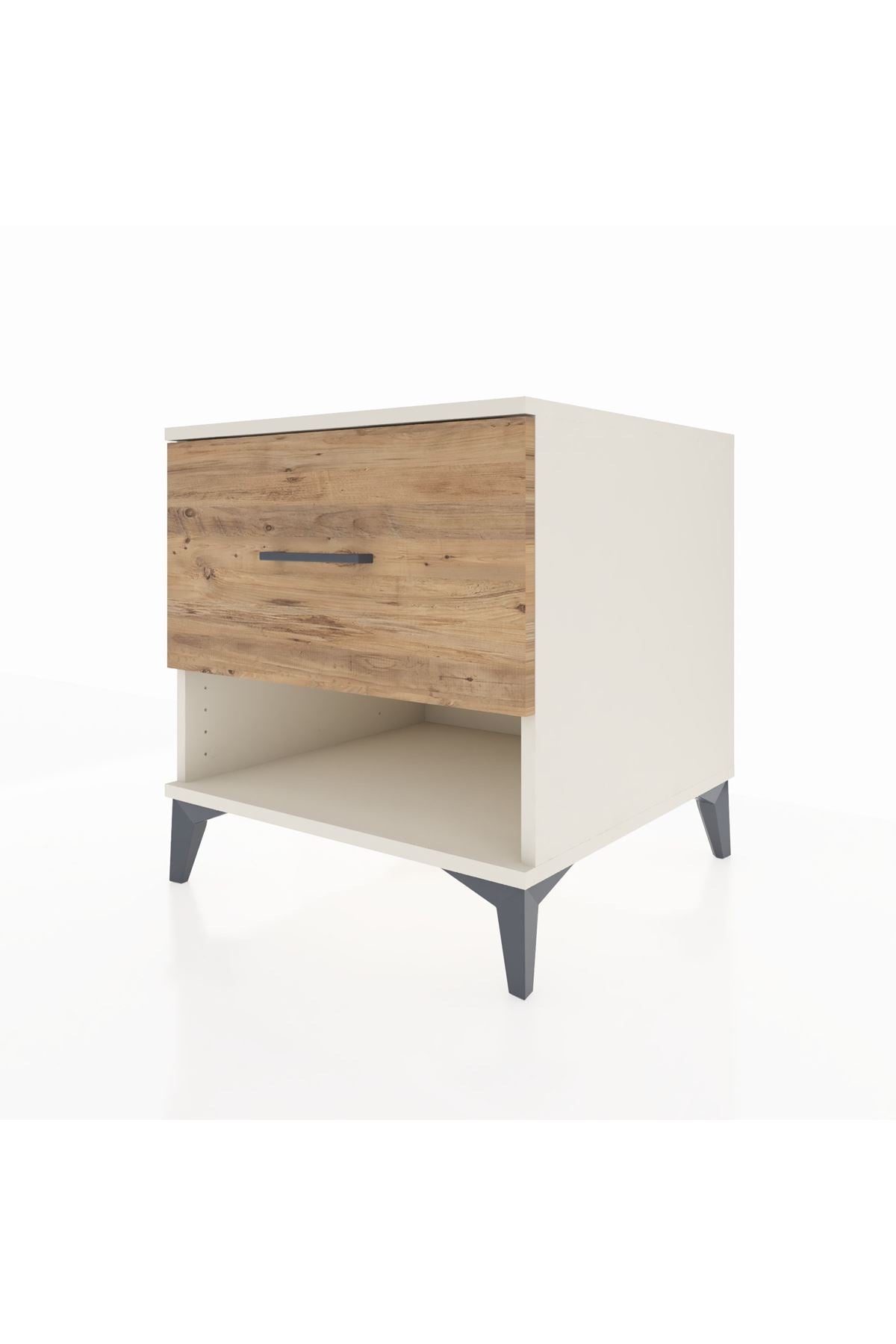 Kronos Komodin Tek Çekmeceli 60x59x64 Aytaşı-Çam