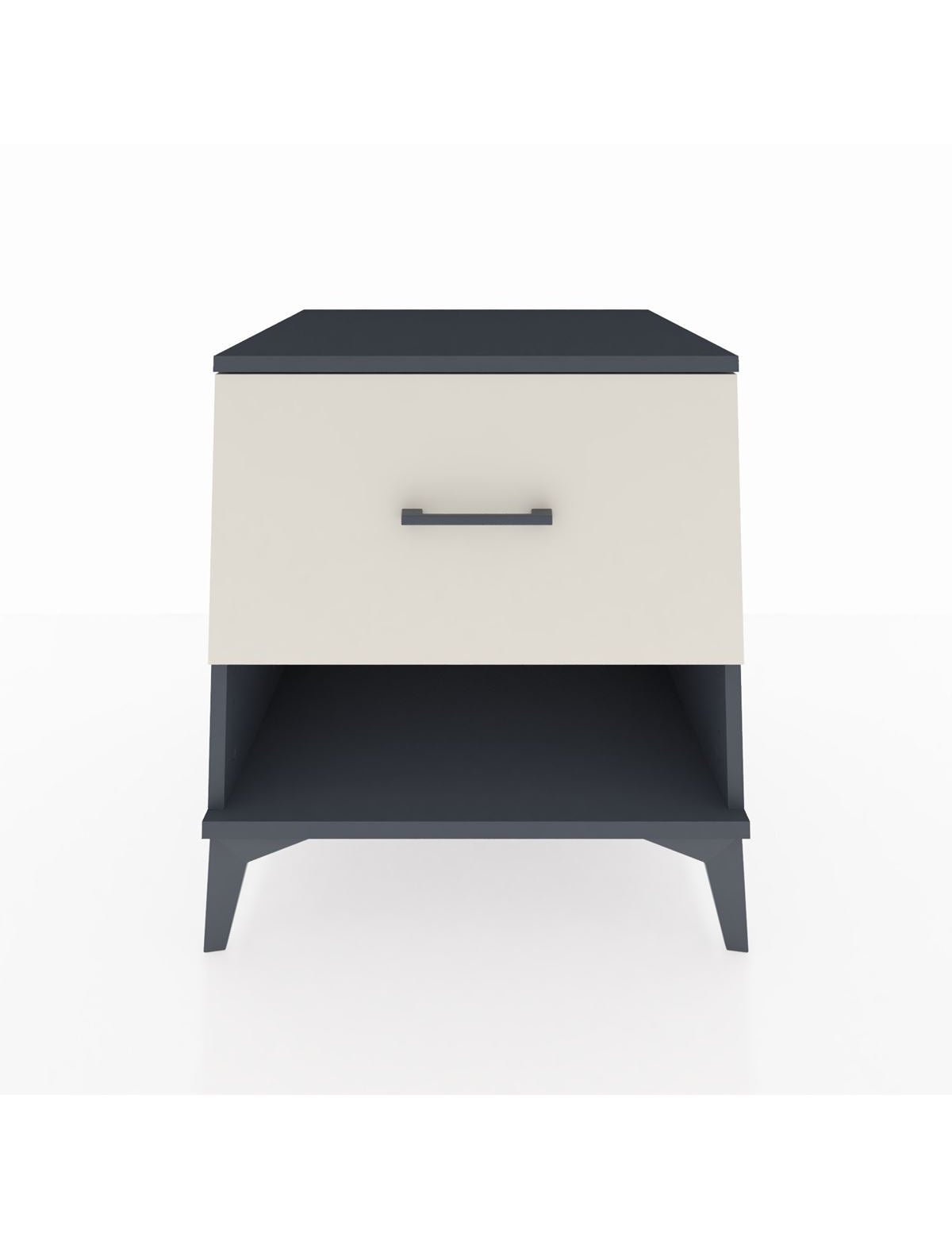 Kronos Komodin Tek Çekmeceli 60x59x64 Antrasit-Aytaşı