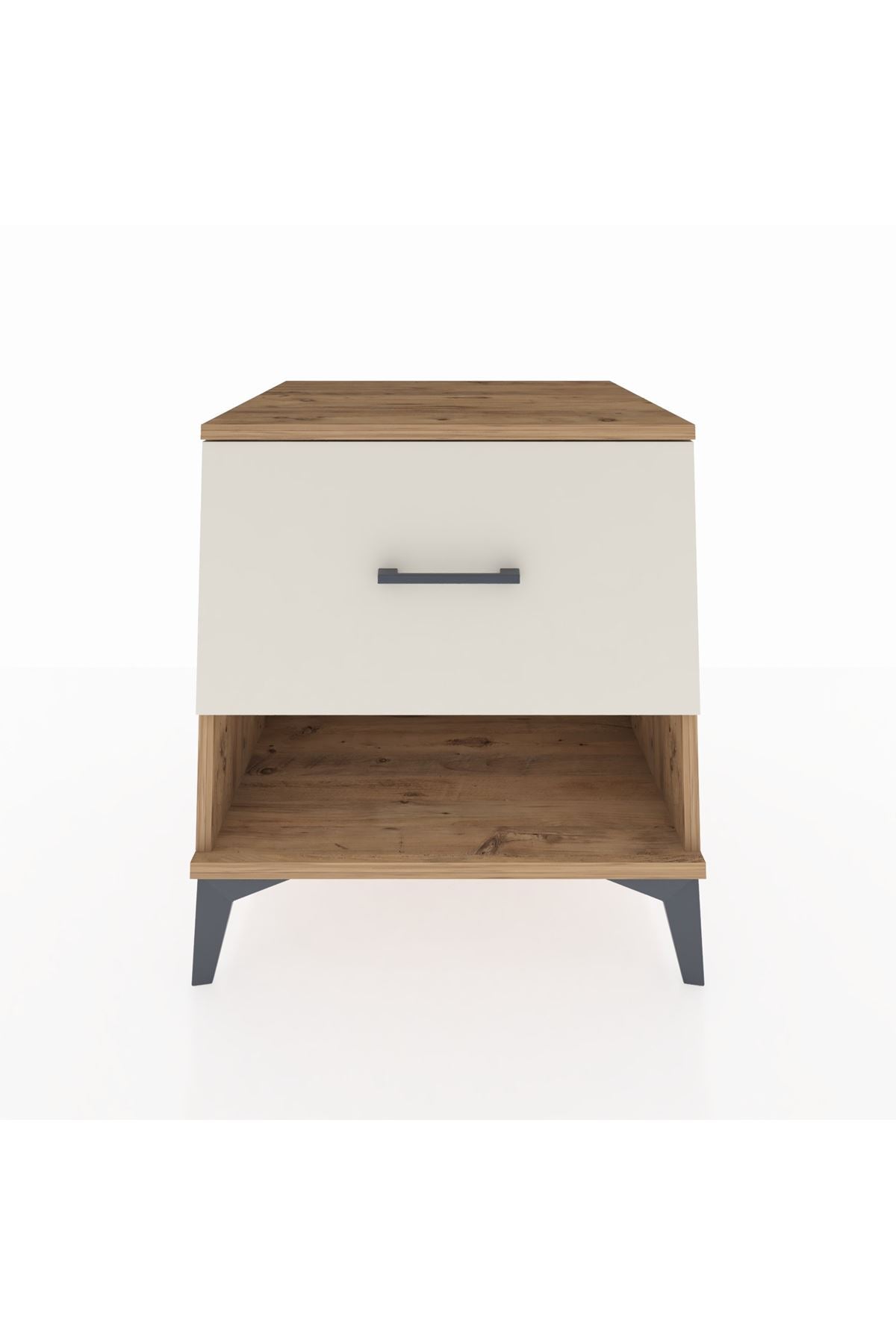 Kronos Komodin Tek Çekmeceli 60x59x64 Çam-Aytaşı