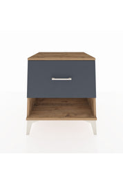 Kronos Komodin Tek Çekmeceli 60x59x64 Çam-Antrasit