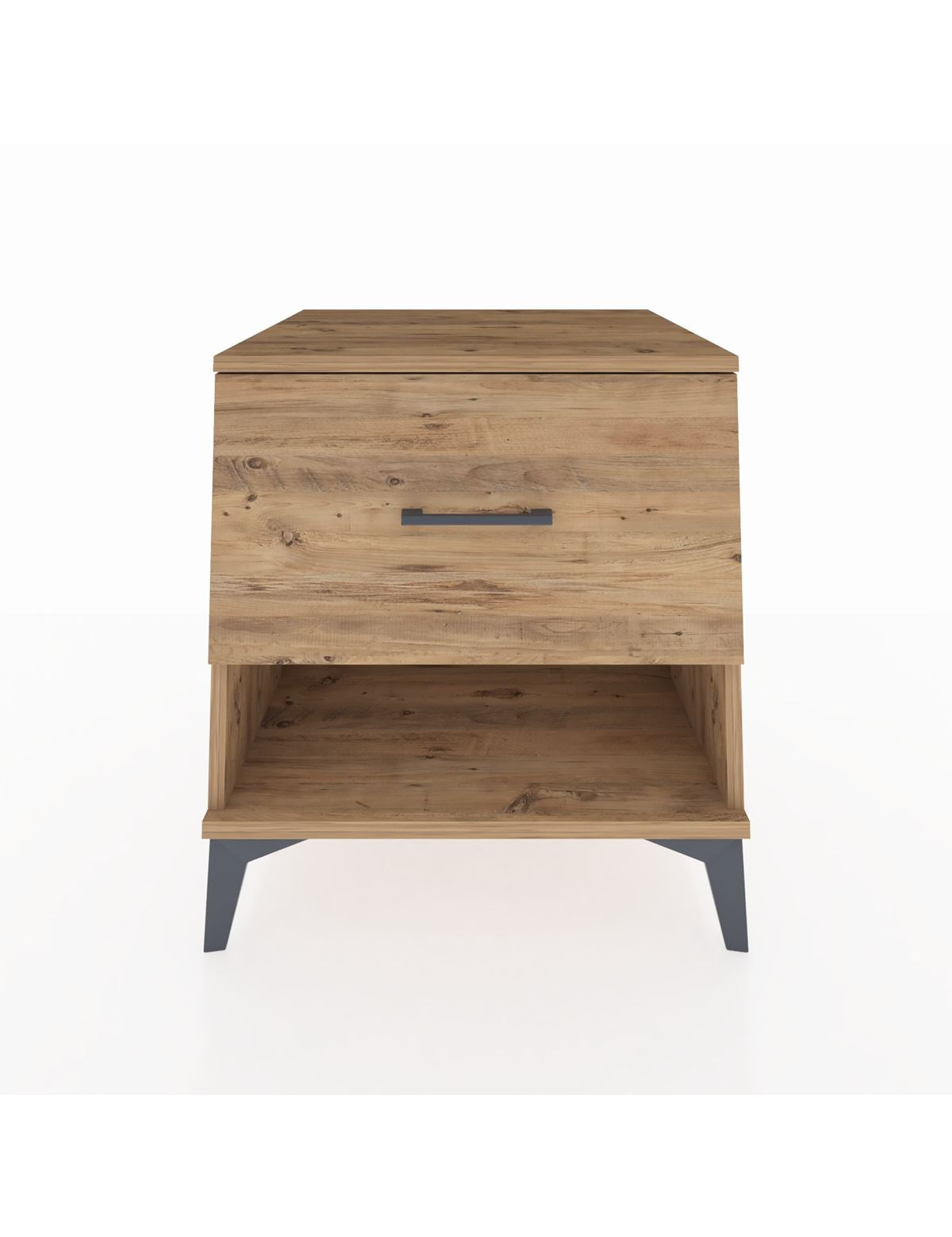 Kronos Komodin Tek Çekmeceli 60x59x64 Çam-Çam