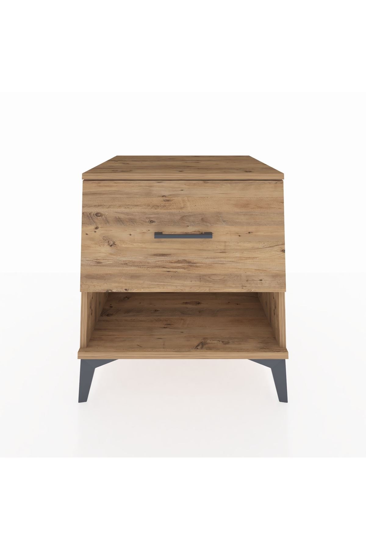 Kronos Komodin Tek Çekmeceli 60x59x64 Çam-Çam