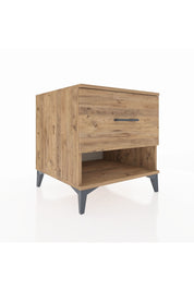Kronos Komodin Tek Çekmeceli 60x59x64 Çam-Çam