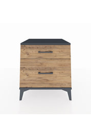 Kronos Komodin 2 Çekmeceli 60x59x64 Antrasit-Çam