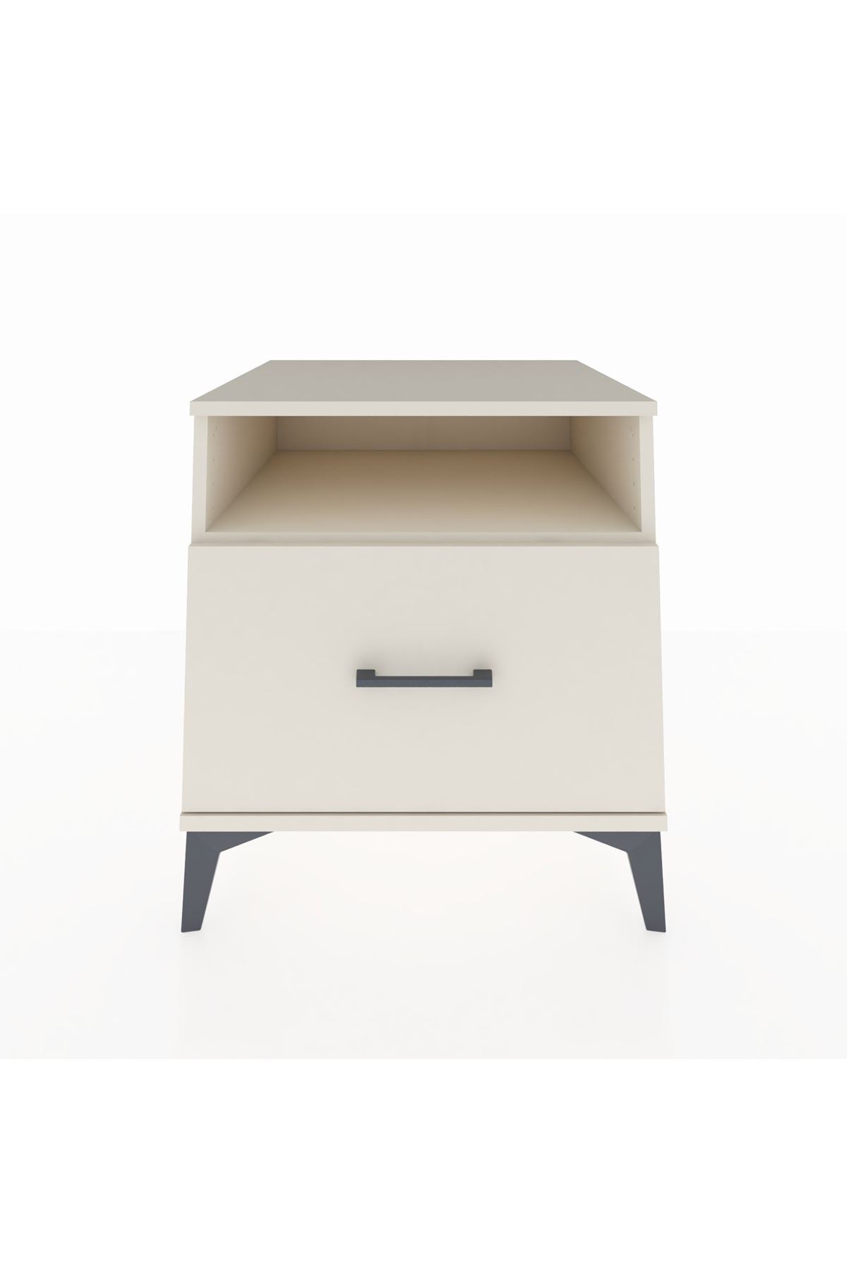 Kronos Komodin Tek Raflı Tek Çekmeceli 60x59x64 Aytaşı-Aytaşı