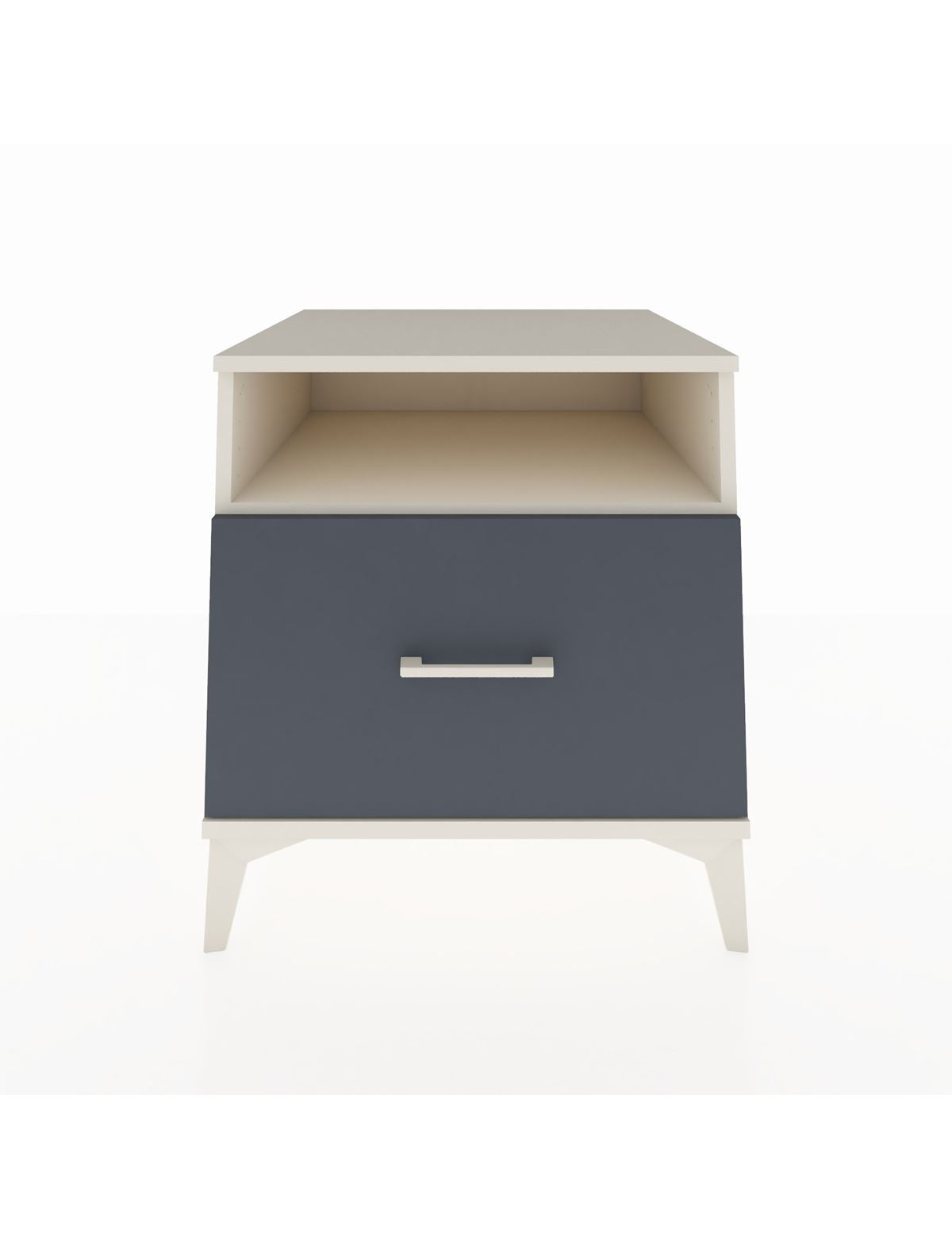 Kronos Komodin Tek Raflı Tek Çekmeceli 60x59x64 Aytaşı-Antrasit