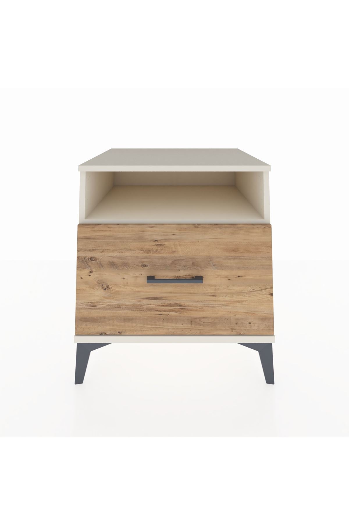 Kronos Komodin Tek Raflı Tek Çekmeceli 60x59x64 Aytaşı-Çam