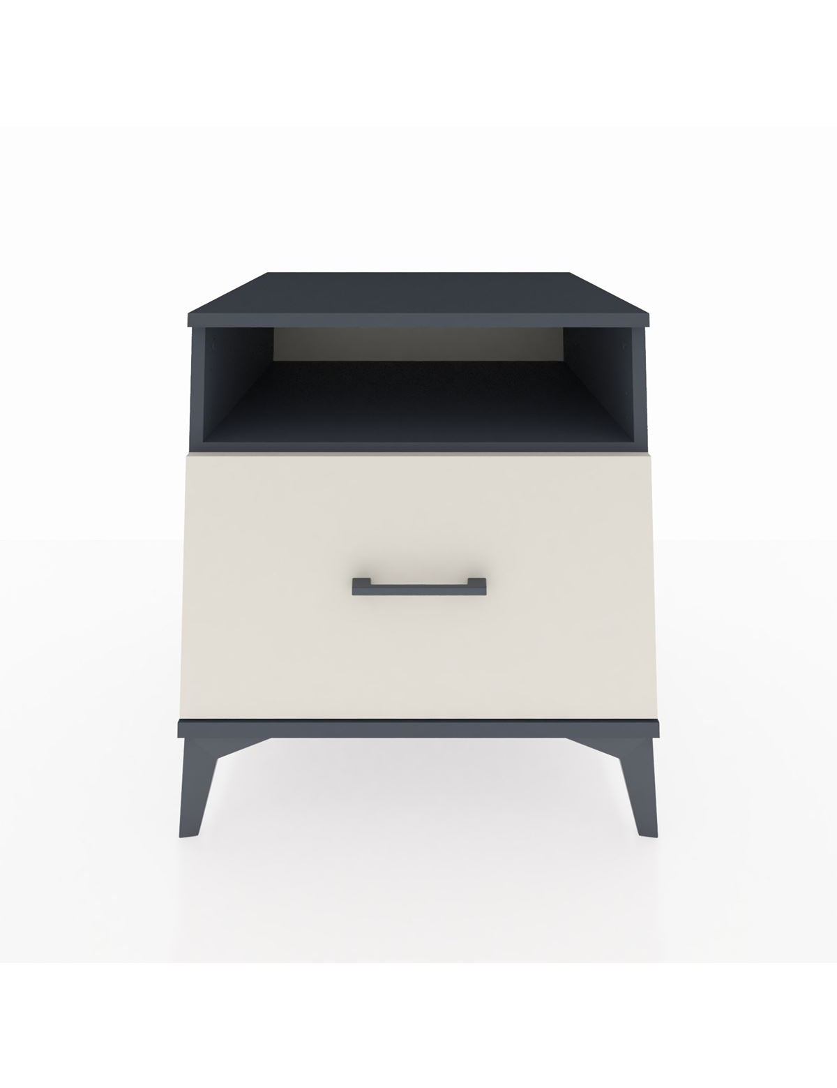 Kronos Komodin Tek Raflı Tek Çekmeceli 60x59x64 Antrasit-Aytaşı