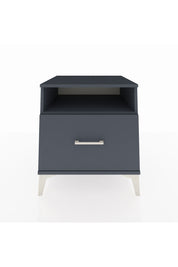 Kronos Komodin Tek Raflı Tek Çekmeceli 60x59x64 Antrasit-Antrasit
